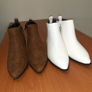 Two new pairs of NEW George ankle boots US 9